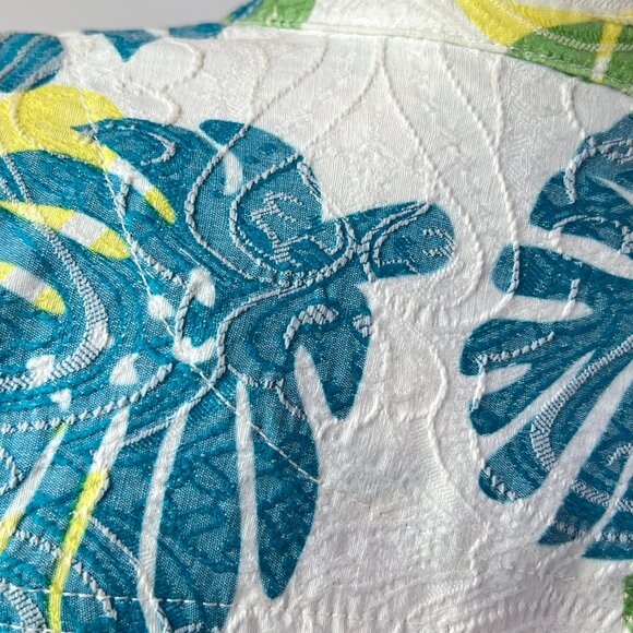 🌴Mahtani  Sz M Artistic Embroidered Moto Jacket - Edgy & Unique -Pop of Color🌴 - Picture 4 of 12